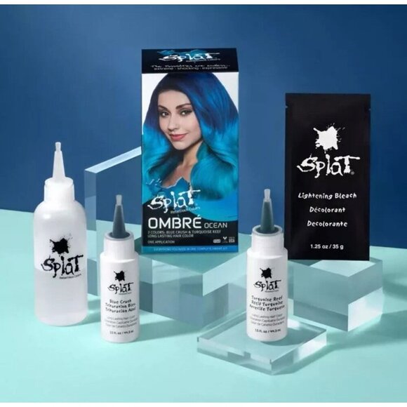 Splat Rebellious Colors 2 Pack - 30 Wash Kit (Ombre Ocean) Hair Dye New In Box - Picture 1 of 5
